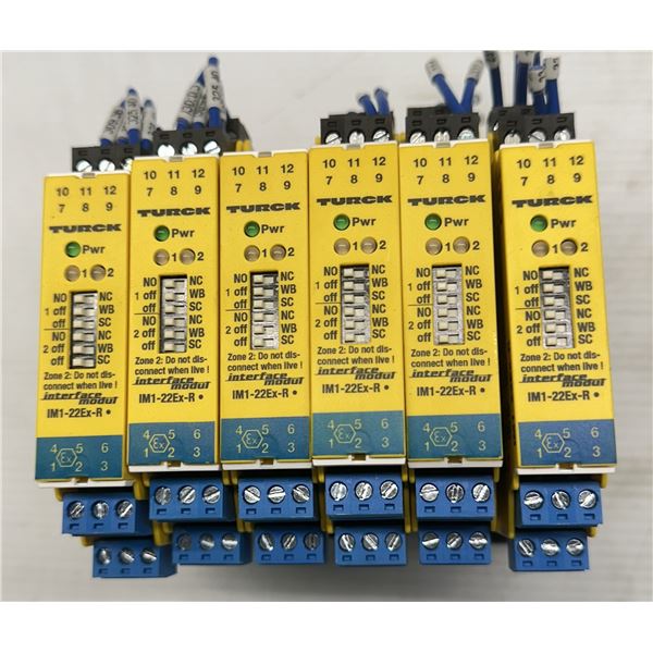 Lot of (6) Turck #IM1-22Ex-R Switching Amplifiers