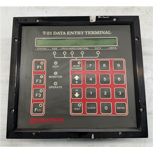 Emerson #T-21 Data Entry Panel