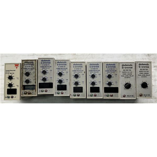 Lot of (9) Electromatic S-System Combi Recyclers