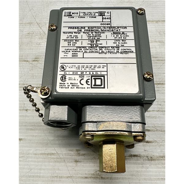 Square D #GAW-2 Pressure Switch