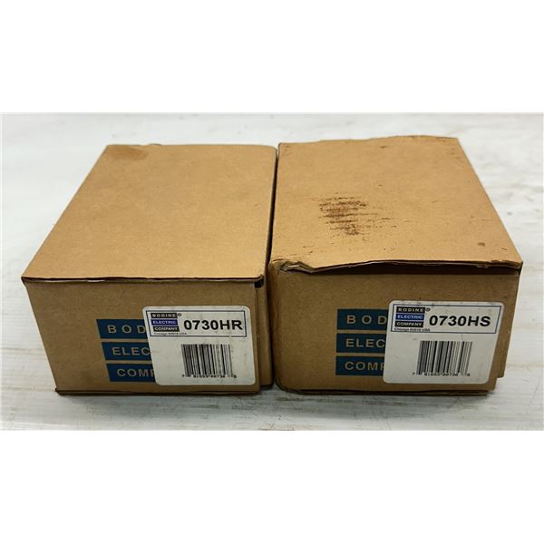 Lot of (2) Bodine Electric Gearmotors #0730HR & #0730HS