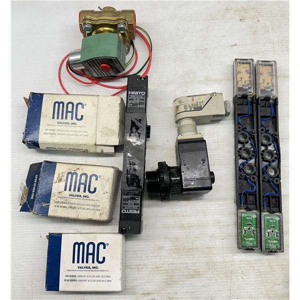 Lot of Misc. Asco, Mac, Festo Items Plus More+++