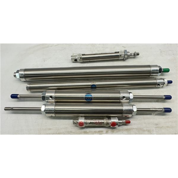 Lot of (6) Carter, Fabco-Air, Bimba, Cylinders