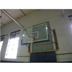 Glass basketball goal
