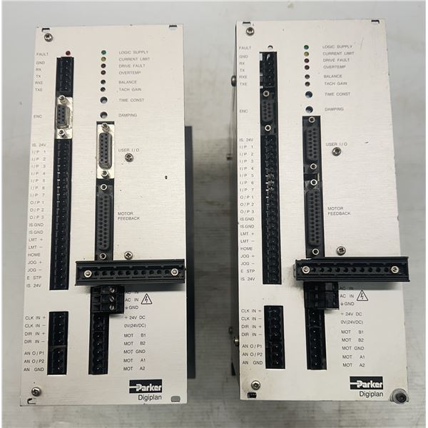 (2) Parker #BLX75L Digiplan Servo Drives Microstepping