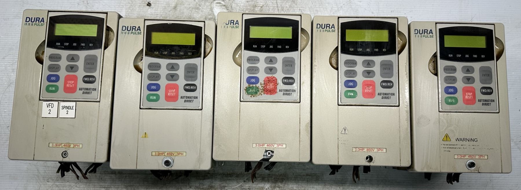 (5) Automation Direct #GS3-43P0 Dura Pulse Variable Frequency Drives