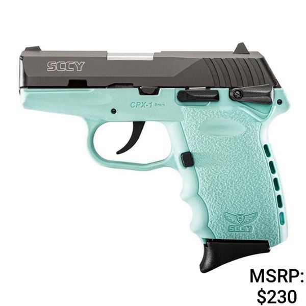 SCCY CPX-1 Teal/Black 9mm Pistol