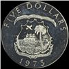 Image 2 : 1973 Liberia Silver 5 Dollar UNCIRCULATED