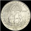 Image 2 : 1938 Sweden Silver 2 Kroner UNCIRCULATED
