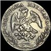 Image 2 : 1890Ga JS Mexico Silver 8 Reales Cap&Rays ABOUT UNCIRCULATED