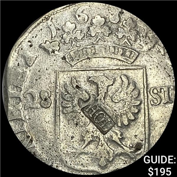 [1650-1655] Holland Silver 28 Stiver NEARLY UNCIRCULATED