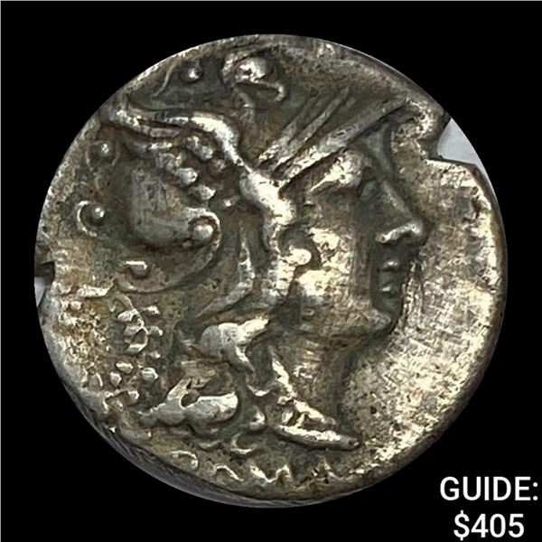 Rome C Serveilius Mf 136 BC, Silver Denarius UNCIRCULATED