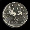 Image 2 : Rome C Serveilius Mf 136 BC, Silver Denarius UNCIRCULATED