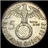 Image 2 : 1939-A Germany Silver 5 Riechsmark CLOSELY UNCIRCULATED