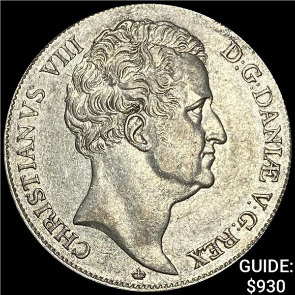 11846 Denmark Silver Speciedaler CLOSELY UNCIRCULATED