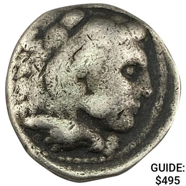 Macedon Alex. III 336-323 BC Silver Tetradrachm LIGHTLY CIRCULATED