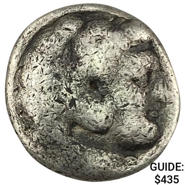 Macedon Alex. III 336-323 BC Silver Tetradrachm LIGHTLY CIRCULATED