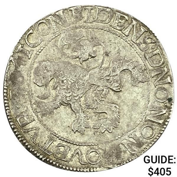 1641 Netherlands Silver Lion Dollar NEARLY UNCIRCULATED