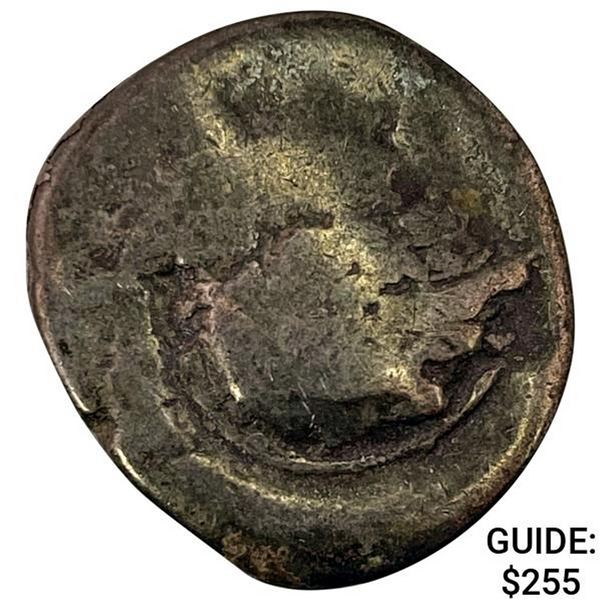 Greece Campania, Hyria Silver Didrachm ABOUT UNCIRCULATED