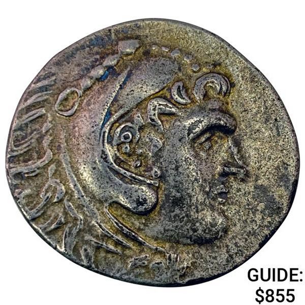 Macedon Alex. III 336-323 BC Silver Tetradrachm NEARLY UNCIRCULATED