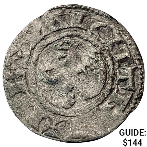 1100-1225 Crusades France Silver Denier NEARLY UNCIRCULATED