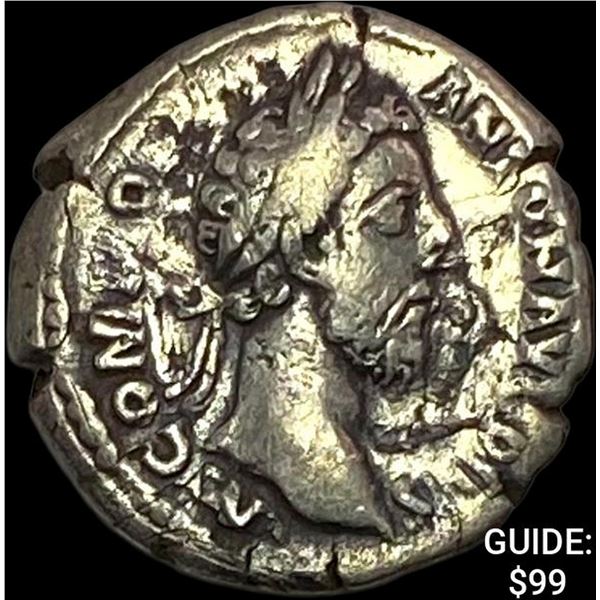Roman Commodus 177-192 AD Silver Denarius NEARLY UNCIRCULATED