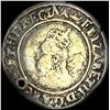 Image 2 : 1569 England Silver 6 Pence-Elizabeth I NEARLY UNCIRCULATED