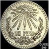Image 1 : 1934-M Mexico Silver Peso CLOSELY UNCIRCULATED