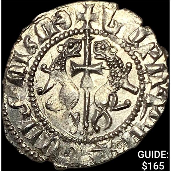 1198-1219 AD Crusades Armenia Silver Tram CLOSELY UNCIRCULATED