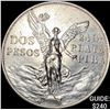 Image 1 : 1921-Mo Mexico Silver 2 Pesos CLOSELY UNCIRCULATED