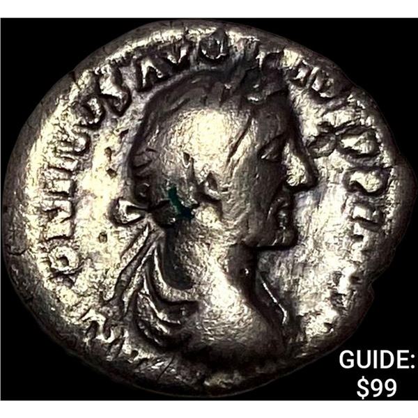 Roman Ant. Pius 138-161 AD Silver Denarius NEARLY UNCIRCULATED
