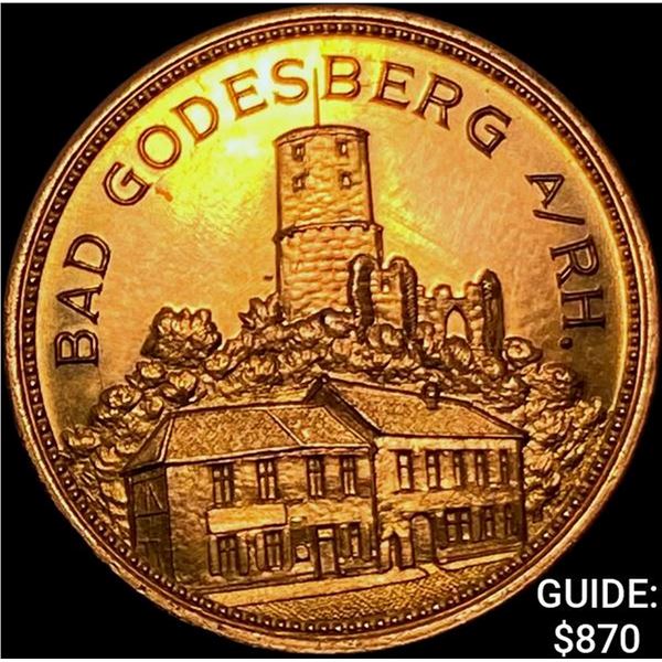 Germany Rhineland .112oz Gold Medal GEM BU
