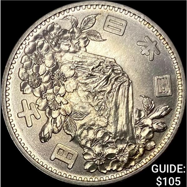 1964 Japan Silver 1000 Yen CLOSELY UNCIRCULATED