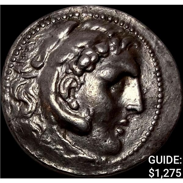 Macedon Alex. III, 336-323 BC Silver Tetradrachm NEARLY UNCIRCULATED