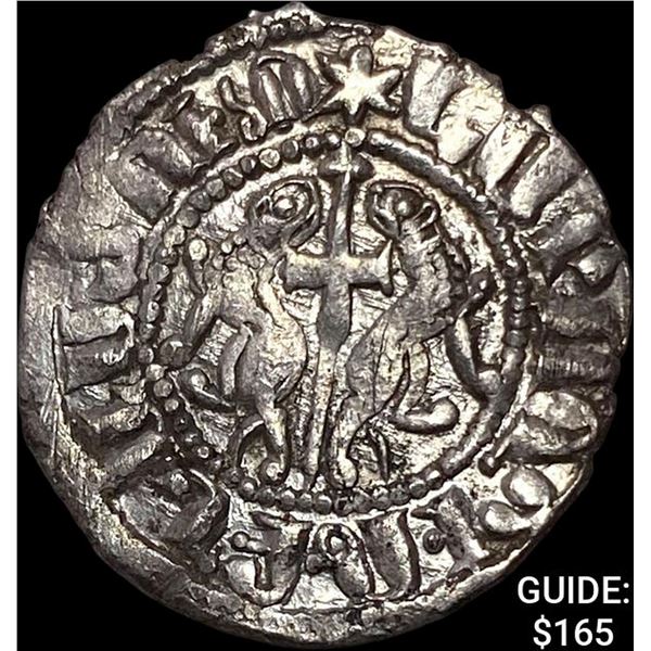 1198-1219 AD Crusades Armenia Silver Tram CLOSELY UNCIRCULATED