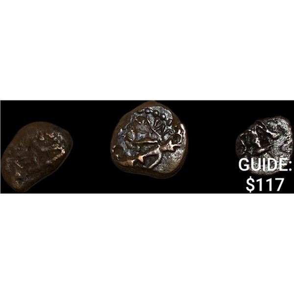 [3]103-76 BC Biblical Widow's Mite, Mark 12:41-44    NEARLY UNCIRCULATED