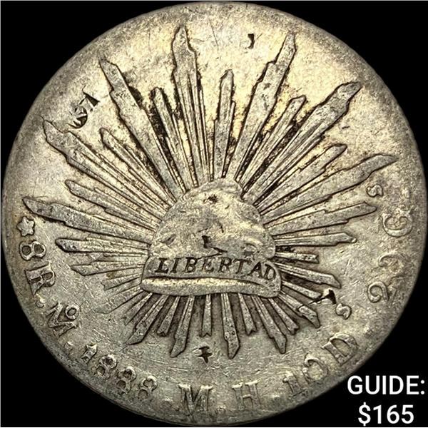 1888Mo MH Mexico Silver 8 Reales NEARLY UNCIRCULATED