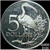 Image 1 : 1972 Trinidad & Tabago .8833oz Silver $5 CHOICE PROOF