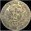 Image 2 : 1926 Venezuela 5 Bolivares NEARLY UNCIRCULATED