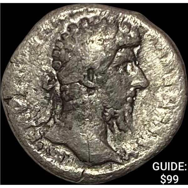 Roman M. Aurelius 161-180 AD Silver Denarius NEARLY UNCIRCULATED