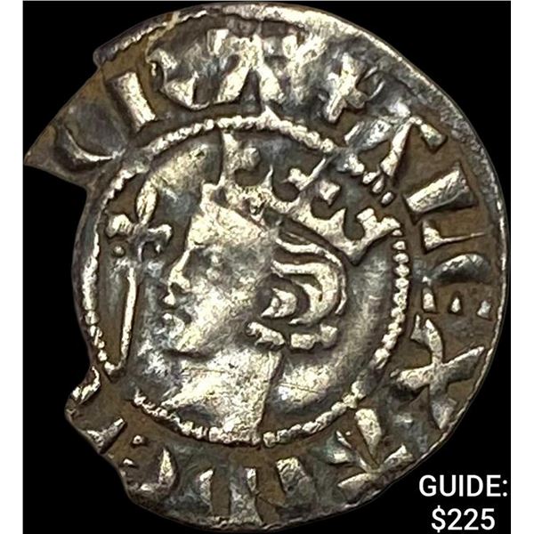 1280-86 Scotland Silver Penny-Alex. III NEARLY UNCIRCULATED