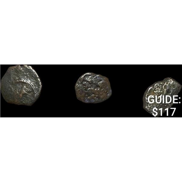 [3]103-76 BC Biblical Widow's Mite, Mark 12:41-44  NEARLY UNCIRCULATED