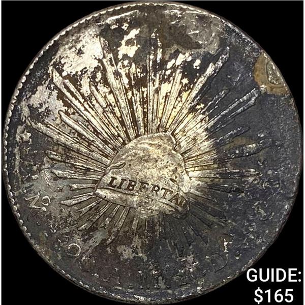1890Mo AM Mexico Silver 8 Reales NEARLY UNCIRCULATED