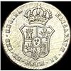Image 2 : 1833 Spain Silver Proclamation Medal CLOSELY UNCIRCULATED