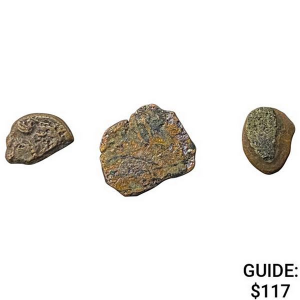 [3]103-76 BC Biblical Widow's Mite Mark 12:41-44 NEARLY UNCIRCULATED