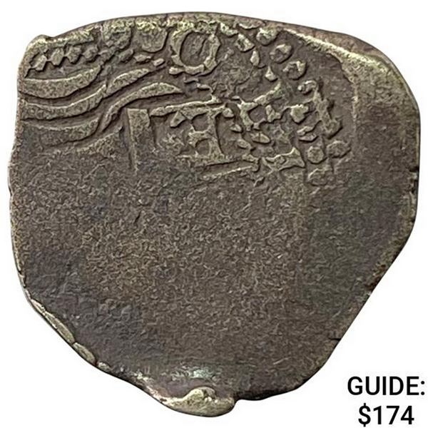 1500s-1600s Spanish Colonial Silver Cob NEARLY UNCIRCULATED