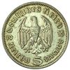 Image 2 : 1935-A Germany Silver 5 Reichsmark CLOSELY UNCIRCULATED