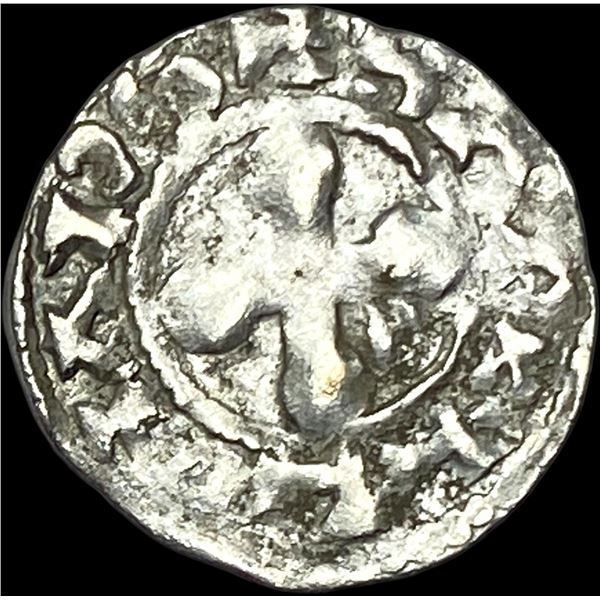 1100-1225 Crusades France Silver Denier NEARLY UNCIRCULATED