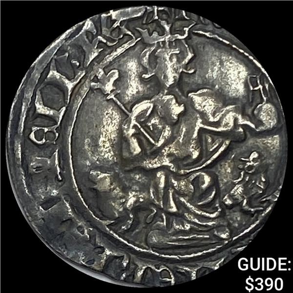 1309-1343 Crusades Naples Silver Giglioto CLOSELY UNCIRCULATED