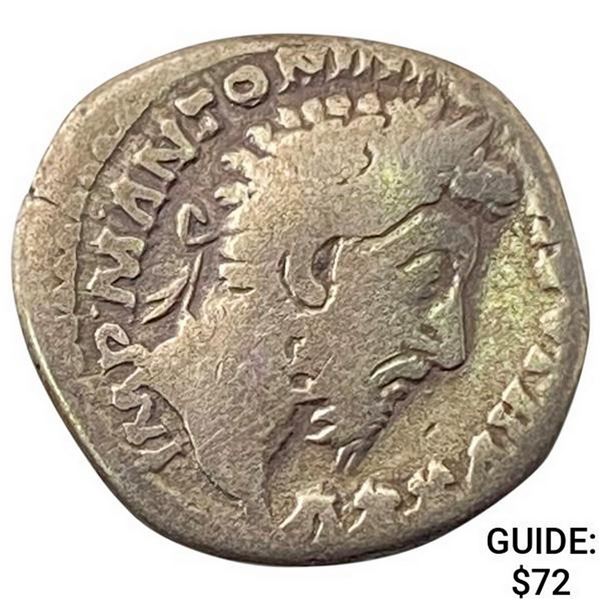 Silver Commodus 177-192 AD Silver Denarius NEARLY UNCIRCULATED